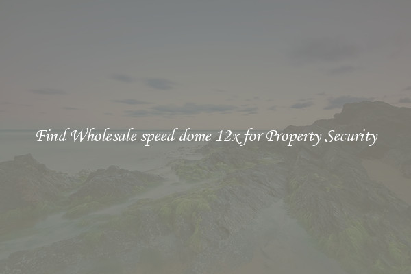 Find Wholesale speed dome 12x for Property Security