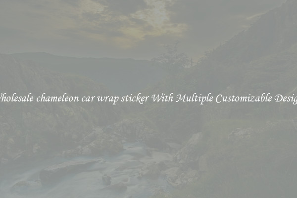 Wholesale chameleon car wrap sticker With Multiple Customizable Designs