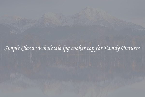 Simple Classic Wholesale lpg cooker top for Family Pictures 