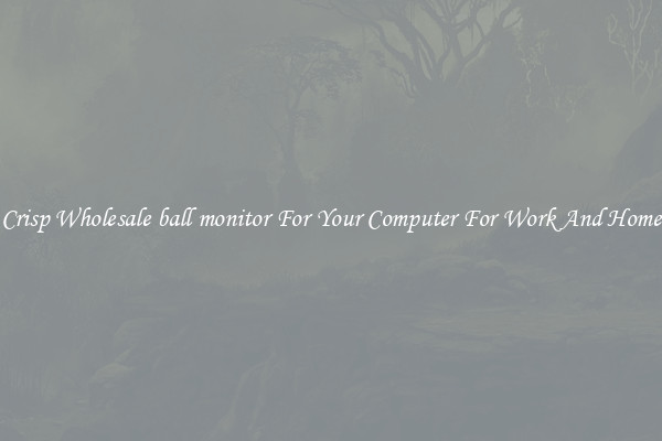 Crisp Wholesale ball monitor For Your Computer For Work And Home