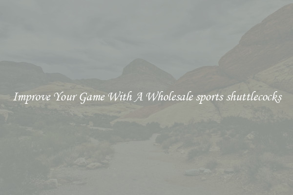 Improve Your Game With A Wholesale sports shuttlecocks
