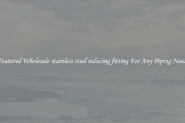 Featured Wholesale stainless steel reducing fitting For Any Piping Needs
