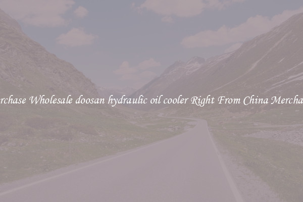 Purchase Wholesale doosan hydraulic oil cooler Right From China Merchants