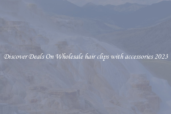 Discover Deals On Wholesale hair clips with accessories 2023