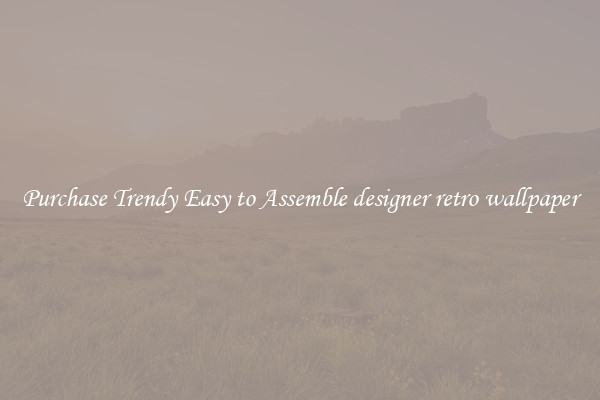 Purchase Trendy Easy to Assemble designer retro wallpaper