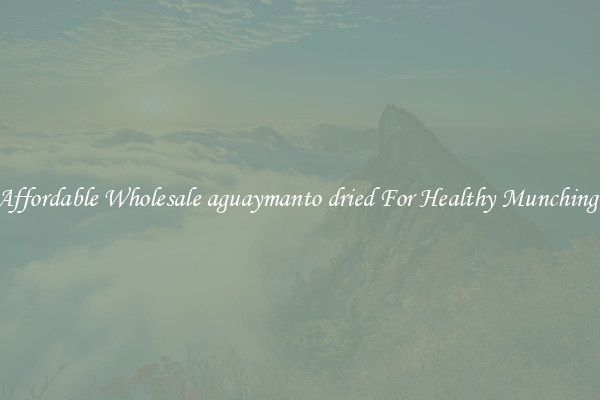 Affordable Wholesale aguaymanto dried For Healthy Munching 