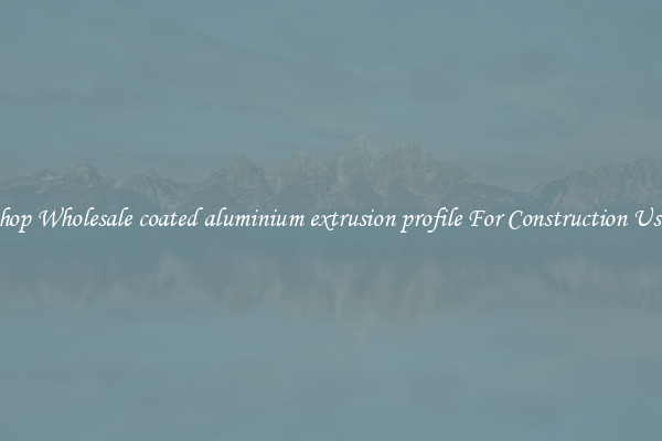 Shop Wholesale coated aluminium extrusion profile For Construction Uses