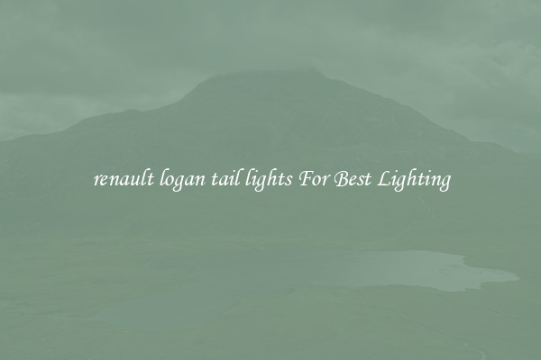 renault logan tail lights For Best Lighting